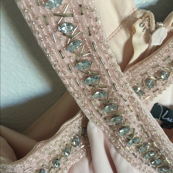 Light pink long formal dress - Picture 3 of 5